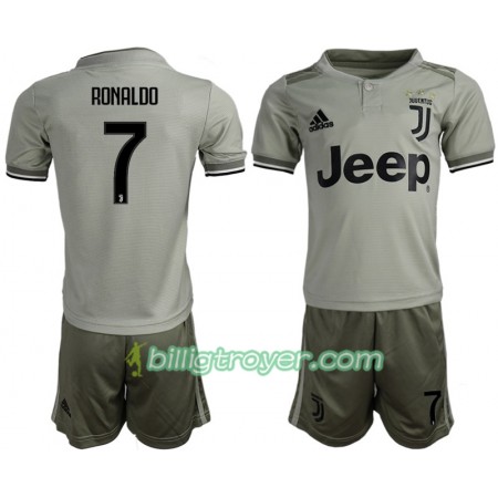 Billige Fotballdrakter Juventus Ronaldo 7 Barn Bortedraktsett 2018/19 Kortermet